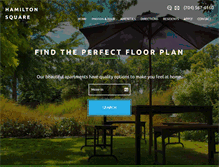 Tablet Screenshot of hamiltonsquareapartments.com
